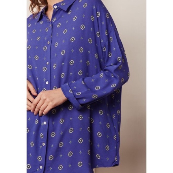 Free People Collared Blouse - Picture 2 of 4